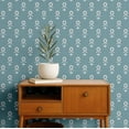 thumbnail image 2 of S4sassy Removable Asian Style Wall Decor, Finish Wallcover, Floral Motif Print Contact Paper for Walls, Dresser, Blue Self Adhesive Vinyl Wallpaper Roll Contact Paper for Walls - 25"x240", 2 of 9