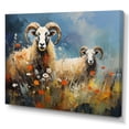 thumbnail image 2 of Designart "Sheep Grazing expressionistic" Animals Wall Decor, 2 of 5