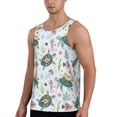 thumbnail image 2 of Haiem Turtle and Sea Life Men Workout Tank Top Gym Bodybuilding Sleeveless Muscle T Shirts Athletic Tank Breathable Workout Shirt-Large, 2 of 9