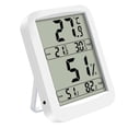 thumbnail image 3 of FUTUREORYY 1Set LED Display Indoor Hygrometer Temperature Monitor ABS White for Bedroom Living .8x3.4in, 3 of 8