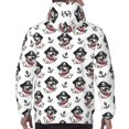 thumbnail image 7 of Honeii Pirate Puppy Pattern Mens Hoodies Men's Loose Sleeve Sweatshirt,Pullover Hooded Sweatshirt for Men,Essentials Hoodie-XX-Large, 7 of 7