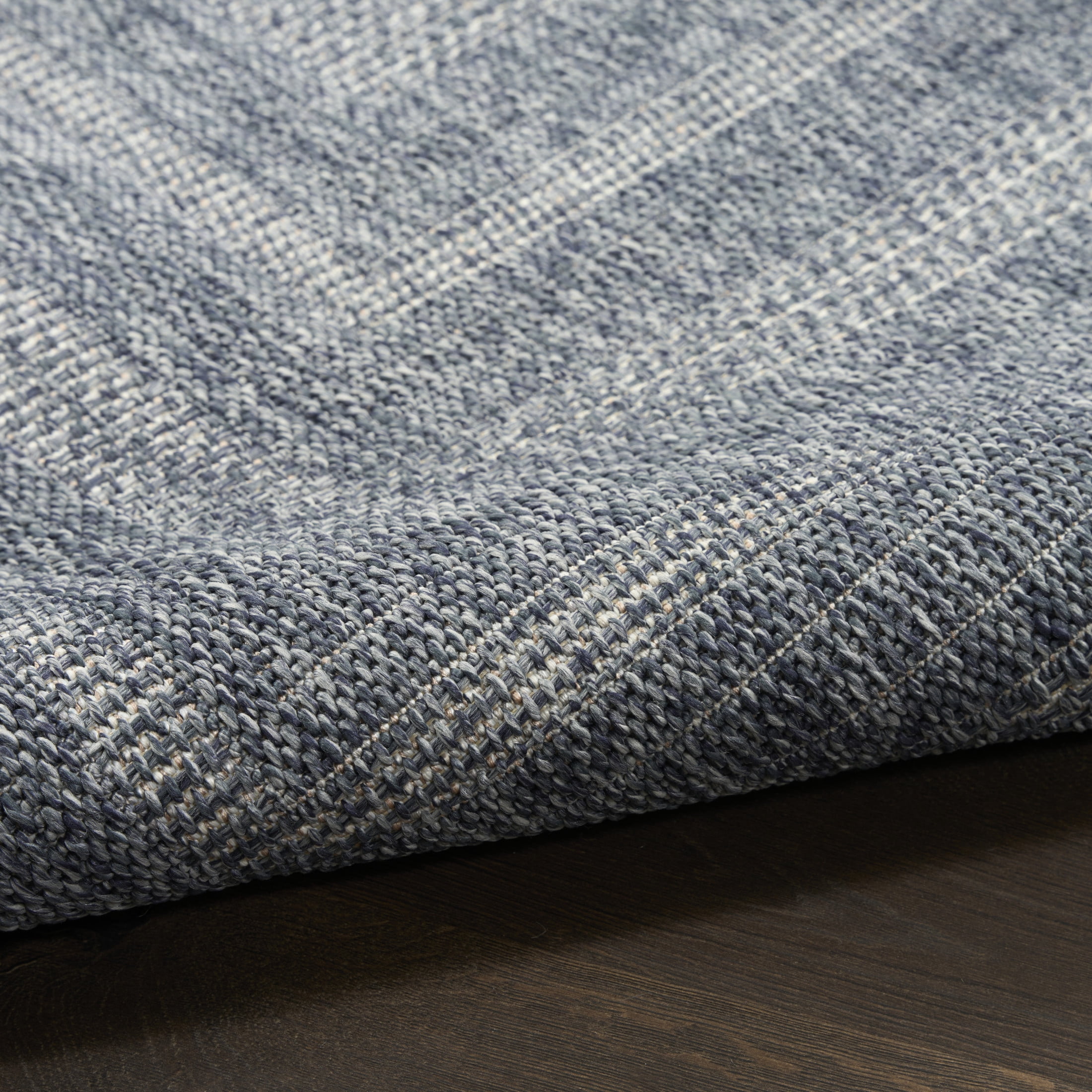 Nourison Tulum 5'3" x 7' Denim Outdoor Rug
