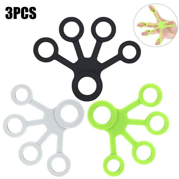EGNMCR Fitness & Yoga Equipment Finger Stretcher,Strength Trainer for Golf Grip, Guitar Finger, Forearm Exercise Grip ring of silicone stretcher