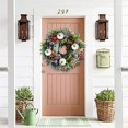 thumbnail image 5 of Corona de calabazas blancas, ranúnculo, hermosa decoración clásica de otoño para puerta de entrada de casa de campo, decoración de otoño para el hogar, Acción de Gracias, 5 of 5