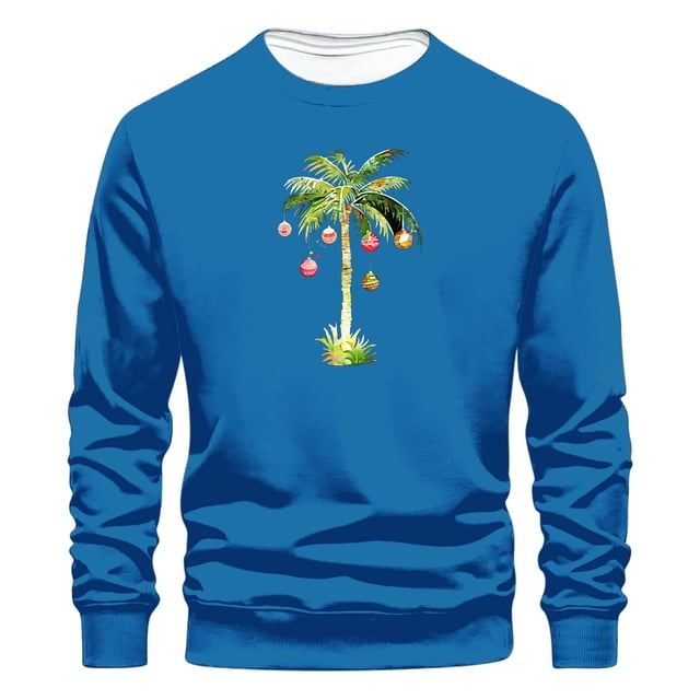 Sudaderas sin capucha para hombre, estilo casual, a la moda, con cuello redondo, estampado, de manga larga, blusas de manga larga y cuello redondo, blusas de poliéster para hombre