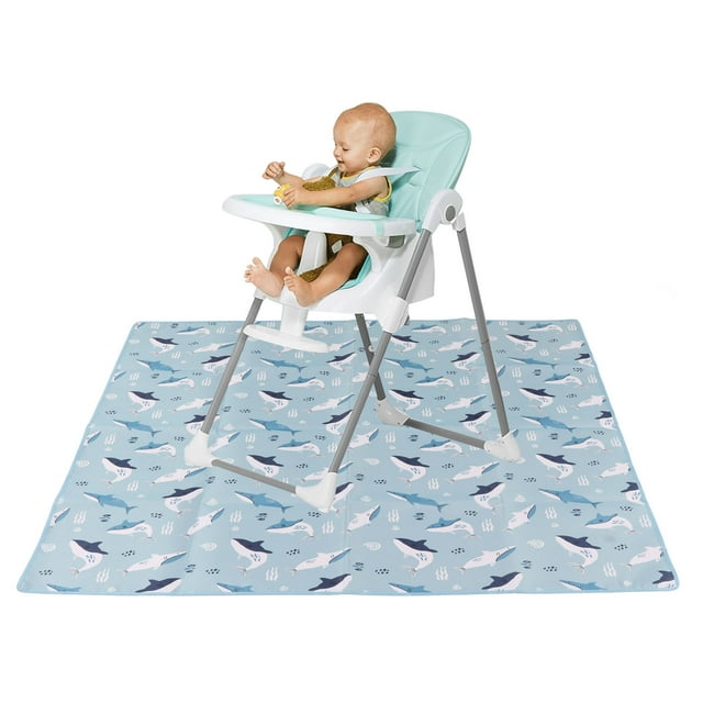 Estera de JUEGO para Bebés Impermable, Alfombra de Silla Alta Multi Funcional Evita El Deslizamiento para Niños Pequeños para Interiores
