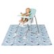 thumbnail image 3 of Alfombra de Silla Alta, Alfombra de Juego de Bebé Múltiple Impermeable Plegable, Limpieza Fácil, Evita un Deslizamiente Grande para Interiores para Niños Pequeños, 3 of 7