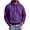 Purple #337, variant on Men's Pullover Hoodie Fall Casual Sweatshirt with Drawstring Hood Kangaroo Pocket Relaxed Fit Hoodies
