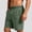 Army Green, variant on Fnooota Mens Workout Shorts, Elastic Waist Sports Above the Knee Summer Athletic Shorts Gray Size XL-5XL