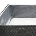 thumbnail image 6 of vidaXL Garden Planter Black 61.8"x31.5"x15.7" Poly Rattan, 6 of 6