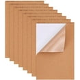 thumbnail image 1 of Paquete de 8 láminas de corcho autoadhesivas tamaño A4 de 8,3" x 11,8" (2 mm de grosor), láminas rectangulares de corcho aislante., 1 of 9