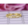 thumbnail image 3 of JeenMata .25 ct Diamond Anniversary Ring Band - Modern Wedding Band - Full Eternity Ring - 10K Yellow Gold, 3 of 5