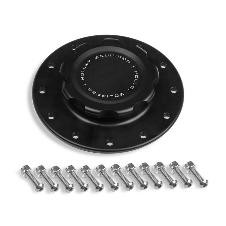 Holley Aluminum Fuel Cell Cap & Bung w/12 Bolt Flange Holley Aluminum Fuel Cell Cap & Bung w/12 Bolt Flange