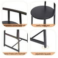 thumbnail image 4 of 27''H Wooden Barstool Set of 3, Round Counter Stools with Footrest, Modern Black Kitchen Bar Chairs for Kitchen Island Dining Pub, 4 of 9