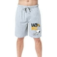 thumbnail image 6 of Peanuts Mens' Snoopy Woodstock Lazy Days Character Sleep Pajama Shorts, 6 of 6