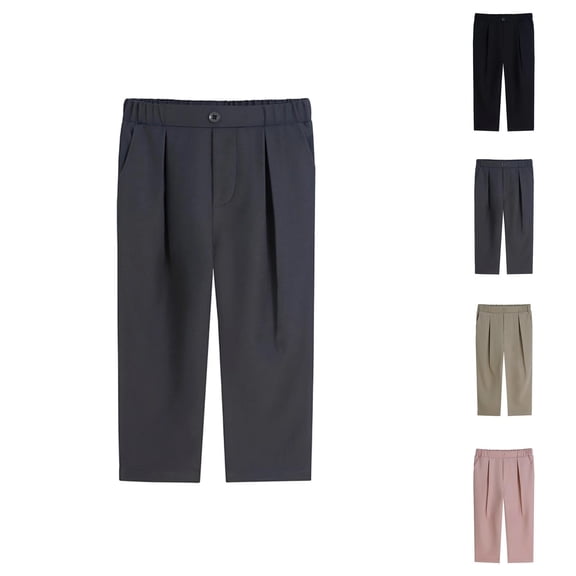 Girls Clothes Girls Dress Pants Classic School Performance Trousers Formal Long Pants for Children Stretch Fabric Straight Leg Slacks for Recital