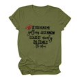 thumbnail image 2 of Camiseta de mujer Camisetas divertidas y lindas de manga corta Camiseta con estampado divertido Camiseta con estampado de letras Tops Blusa Regalo para mujeres OAVQHLG3B Store lin121212, 2 of 4