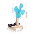 thumbnail image 4 of Shisuyan 6 Sets Diy Fan Making Kit For Kids Electric Wooden Fan Assembly Toy Science Experiment Educational Kit For Classroom Supplies Fun Learning Tool For Children, 4 of 8