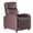 Brown, variant on EDX Linen Recliner Chair, Small Recliner Sofa Chair with Padded Seat & Side Pocket, Modern Seating Furniture with Footrest & Backrest for Home, Theater, Living Room, Grey
