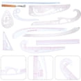 thumbnail image 2 of Weiweiguan 1 Set Multi-function Clothing Sample Cutting Ruler Clothing Proofing Ruler, 2 of 6