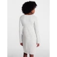 thumbnail image 3 of Weekend Academy Girls Ribbed Knit Empire Waist Sweater Dress, Sizes 4-18, 3 of 5