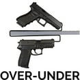 thumbnail image 3 of Over-Under Handgun Hangers 2 Pack (4 Gun Storage/Pack), 3 of 5