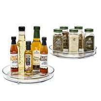Sorbus Clear 9 Inch Lazy Susan Turntable for Kitchen & Bathroom