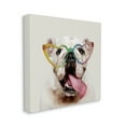 thumbnail image 3 of Stupell Happy Bulldog Rainbow Heart Glasses Animals & Insects Painting Gallery Wrapped Canvas Print Wall Art, 3 of 7