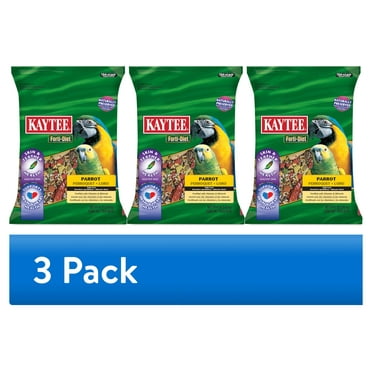 (3 pack) Kaytee Forti-Diet Parrot Food, Feather Health, 8 lb