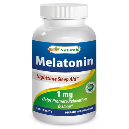Best Naturals Melatonin 1mg 240 Tabs - Fast Dissolved for early effectiveness - Helps Promote Relaxation and Sleep - Wake up Refreshed and (Best Male Enhancement Device)