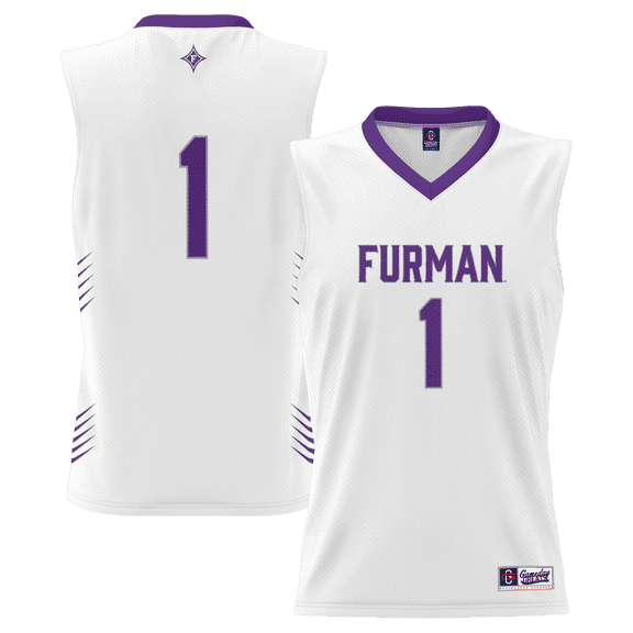 Men's GameDay Greats #1 White Furman Paladins Lightweight Basketball Jersey