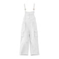 thumbnail image 5 of QSAWXQZ Womens Wide Leg Cargo Overalls Adjustable Straps Sleeveless Pockets Bib Jumpsuit Casual Pants 2XL, 5 of 6
