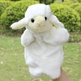 thumbnail image 2 of Linda oveja marioneta de mano bebé niños desarrollo muñeca suave juguete de peluche (blanco), 2 of 8