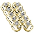 thumbnail image 1 of Aretes de Unisex Slothy2 5 Pzas Aretes OsoPerezoso/Corazón Color Oro Metal., 1 of 2
