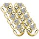 thumbnail image 1 of Aretes de Unisex Slothy2 5 Pzas Aretes OsoPerezoso/Corazón Color Oro Metal., 1 of 2