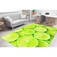thumbnail image 2 of Lemon Rug, Kitchen Rugs, Summer Rugs, Modern Rug, Rug, Salon Rug, Nursery Rug, Entry Rug, Pattern Rug, Gift For Him, Classic Rug, 3.3'x9.2' - 100x280 cm, 2 of 4