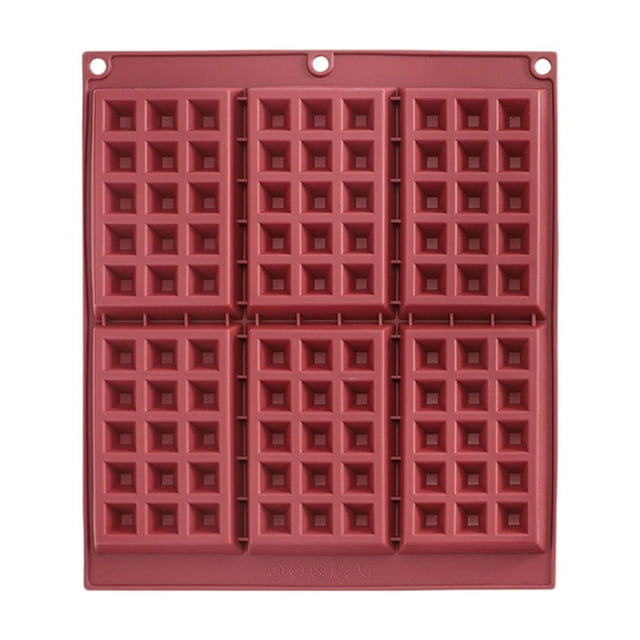 Home and Kitchen Silicones Cake Molds Large 6 Cavity Squares Silicones Waffles Maker Molds Non Stick Flexible Reusable Molds For Pastrys Waffles Cake Chocolate Candy Baking Kitchen Accessories