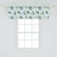 thumbnail image 2 of Ambesonne Panda Window Valance, Pastel Animal in Space, 42" x 18", Multicolor, 2 of 3
