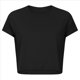 thumbnail image 3 of Camiseta Deportiva de Corta para Mujer, Holgada, Corta, Informal, para Gimnasio Negro S, 3 of 7