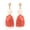 Orange, variant on Statement Earrings for Women Chunky Acrylic Resin Dangle Stud Earrings Vintage Geometric Irregular Beaded Drop Earring for Daily Wear and Party Jewelry Gift