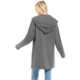 thumbnail image 3 of Made by Olivia Women's Casual Oversized Loose Fit Zip Up Pullover Hoodie Tunic Sweatshirt Jacket Fall Outfits (S-3X), 3 of 5