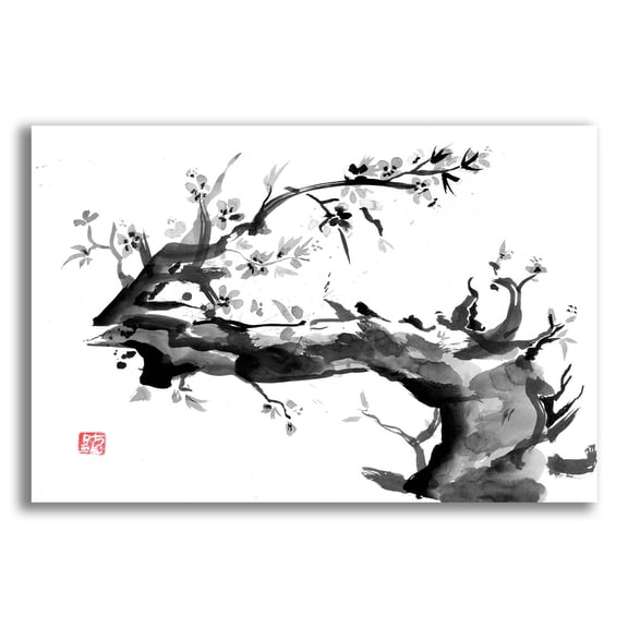 Epic Art 'Old Dead Tree' by Pechane, Acrylic Glass Wall Art, 24"x16"