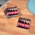 thumbnail image 4 of CafePress - Shiny Pink Pumpkin - Tile Coaster, Drink Coaster Set of 4, 4 of 4
