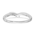thumbnail image 5 of 14K White Gold Ring Band Wedding Diamond Round , Size 5, 5 of 7