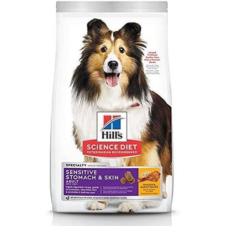 Hill's Science Diet Dry Dog Food, Adult, Sensitive Stomach & Skin, Chicken Recipe, 15.5 lb. Bag