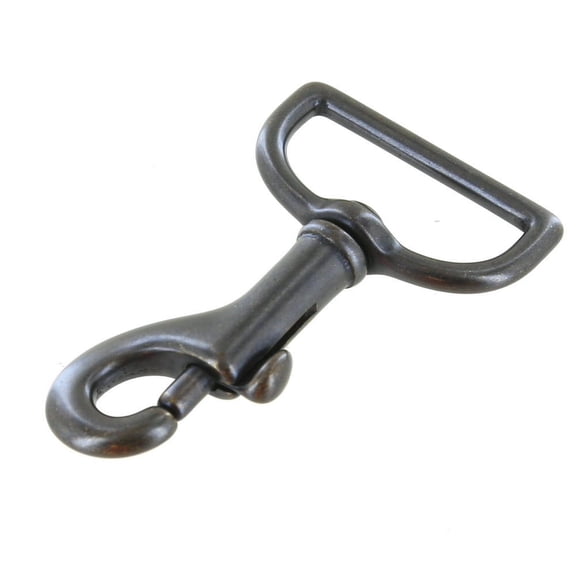 3010 1 1/4" Extra Dark Antique Brass, Swivel Bolt Snap, Solid Brass-LL