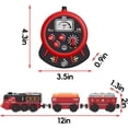 thumbnail image 4 of HYPERLIVING Remote Control Train Set for Toddlers w/Steam, Music & Lights - Battery Operated Train for Toddlers, Electric Train Set for Kids, Magnetic Train Compatible with Thomas, Brio, Chuggington, 4 of 7