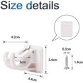 thumbnail image 5 of Curtain Rod Holder, White Adhesive Drapery Hook Holders2pcs, 5 of 5