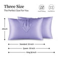 thumbnail image 4 of Astarin Satin Silk Pillowcase for Hair, Lilac Pale King Size silk pillow, Satin Pillow Covers 2 Pack with Envelope Closure, 20x36 Inches, 4 of 7