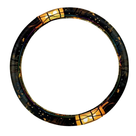 Firefly 14.5 Inch Printing PVC Leather Auto Accessories Car Wheel Cover Steering Wheel Covers Car Wheel Covers